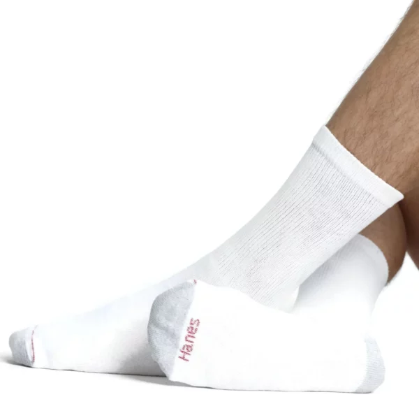 Hanes Mens Big & Tall Crew Socks 12-Pack